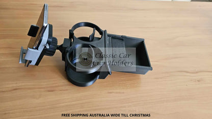 70 To 79 Series Landcruiser Dual Cup\Mic Holder With Tray Cup