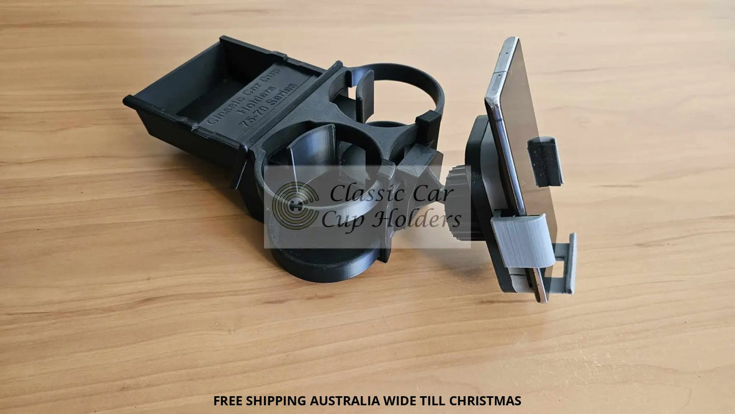 70 To 79 Series Landcruiser Dual Cup\Mic Holder With Tray Cup